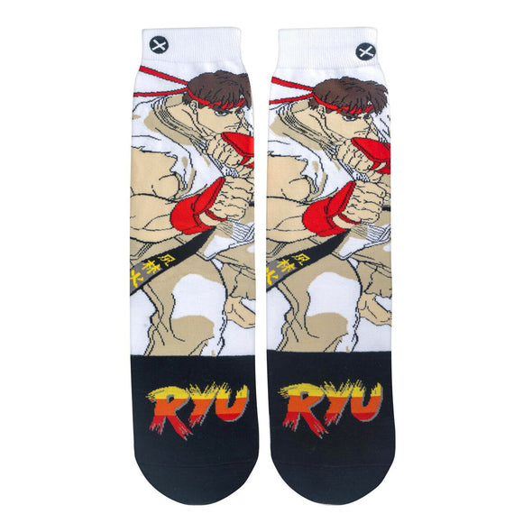 Odd Sox Men's Crew Socks - Ryu (Street Fighter II)