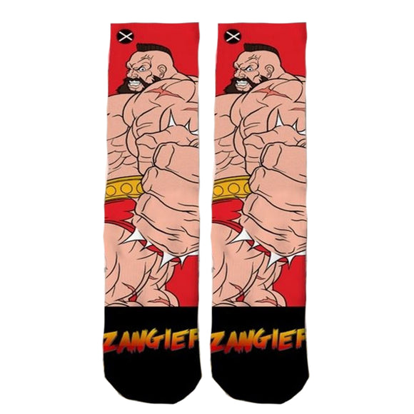 Odd Sox Men's Crew Socks - Zangief (Street Fighter II)