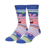 Odd Sox Men's Crew Socks - Patrick Sweater (Spongebob Squarepants)