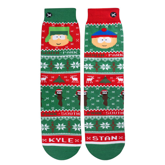 Odd Sox Men's Crew Socks - Kyle & Stan Sweater (South Park)