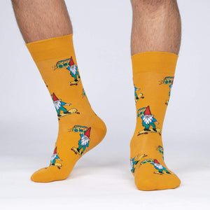 Sock It To Me Men's Crew Socks - Gnarly Gnome