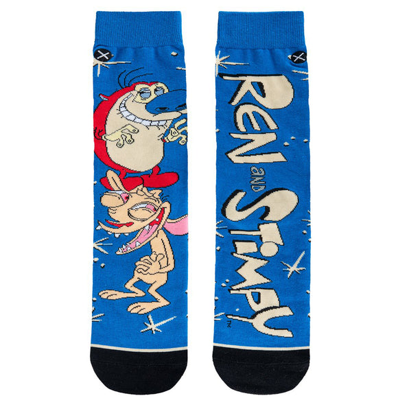 Odd Sox Men's Crew Socks - Ren & Stimpy Hilarious