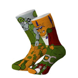 Odd Sox Men's Crew Socks - Bebop & Rocksteady (TMNT)