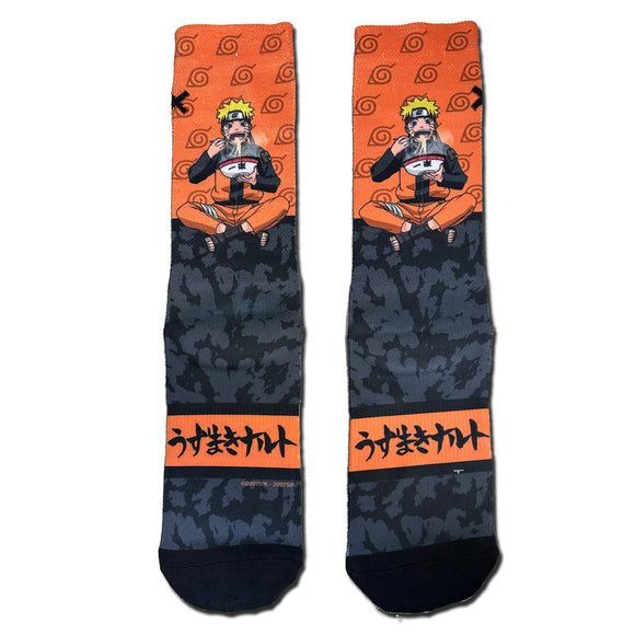 Odd Sox Men's Crew Socks - Naruto Kanji (Naruto Shippuden)