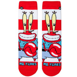 Odd Sox Men's Crew Socks - Mr Krabs (Spongebob)
