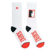 Odd Sox Men's Ribbed Crew Socks – Scarface Patch