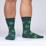 Sock It To Me Men's Crew Socks - Green Peace