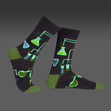 Sock It To Me Men's Crew Socks - Laboratory (Glow in the Dark)