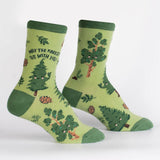 Sock It To Me Women's Crew Socks - May the Forest be with you