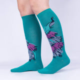 Sock It To Me Women's Knee High Socks - A Fan-Tastic Tail