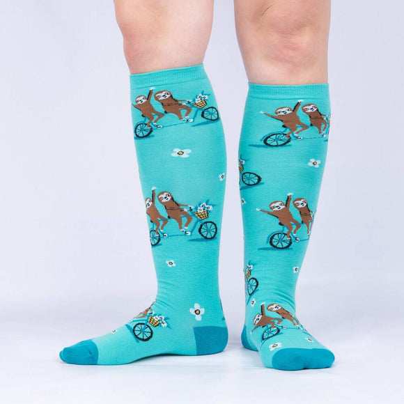 Sock It To Me Women's Knee High Socks - Wheely Great Friends