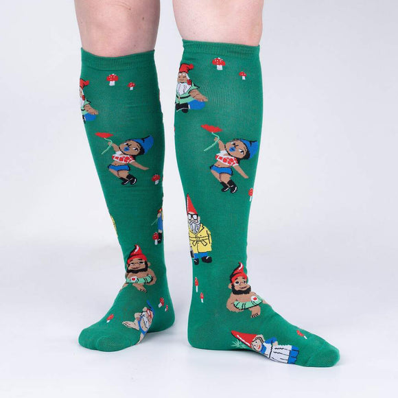 Sock It To Me Women's Knee High Socks - Hangin' with my Gnomies