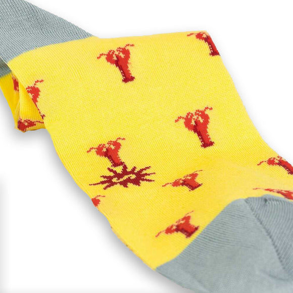 Sock It To Me Men's Luxe Dress Socks - Lobster