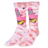 Odd Sox Men's Crew Socks - Patrick Tie Dyed (Spongebob Squarepants)