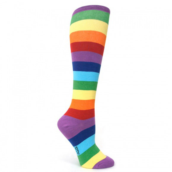 Sock It To Me Unisex STRETCH-IT Knee High Socks - Super Juicy Fruit Multi Striped