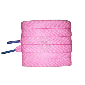 Mr Lacy Flatties Colour Tips - Baby Pink & Kiddie Blue Shoelaces