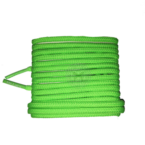 Mr Lacy Roundies - Neon Green Round Shoelaces