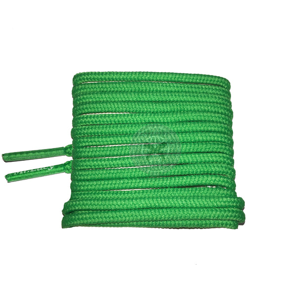 Mr Lacy Roundies - Kelly Green Round Shoelaces