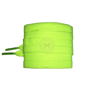 Mr Lacy Flatties Colour Tips - Neon Lime Yellow & Neon Green Shoelaces