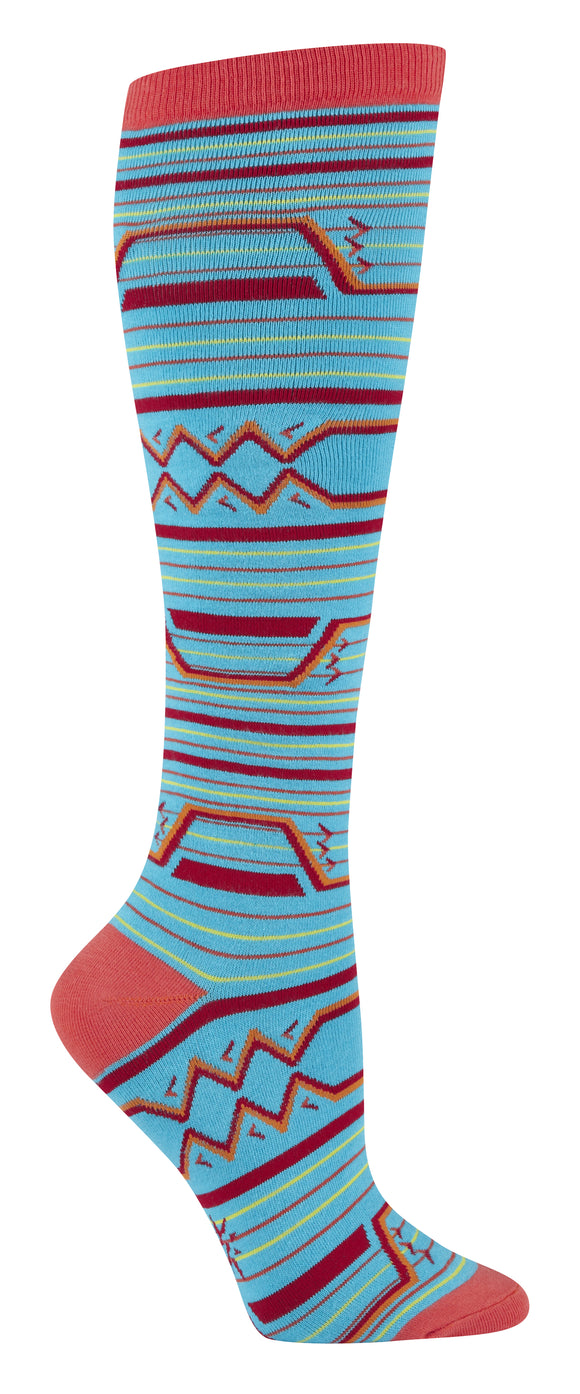 Sock It To Me Women's Funky Knee High Socks - Navajo