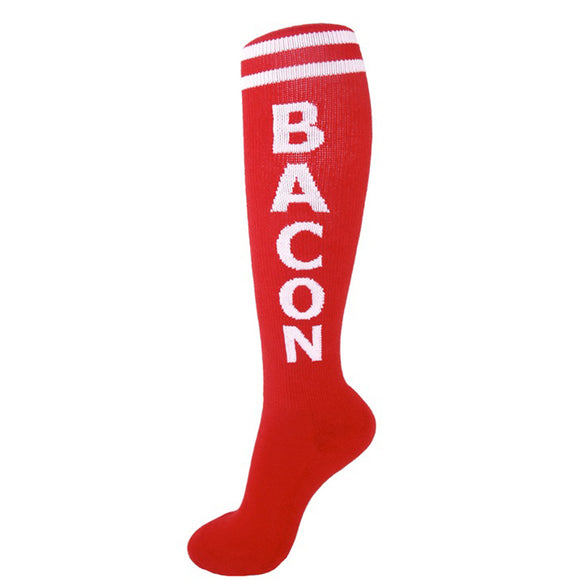 Gumball Poodle Unisex Knee High Socks - Bacon