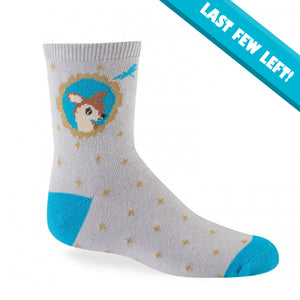Sock It To Me Kids Crew Socks - Fawn In Frame (7-10 Years Old)