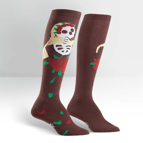 Sock It To Me Women's Knee High Socks - Dia de los Muertos