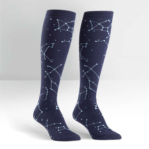 Sock It To Me Women's Knee High Socks - Constellation