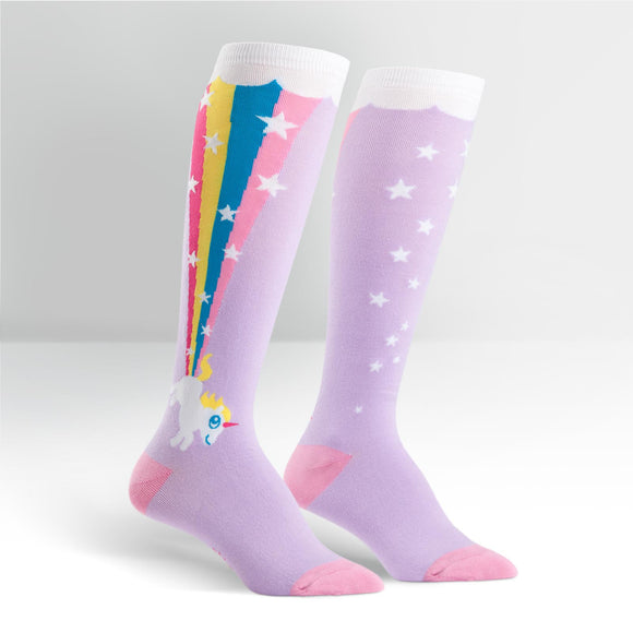 Sock It To Me Women's Knee High Socks - Rainbow Blast