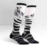 Sock It To Me Women's Knee High Socks - Zebra
