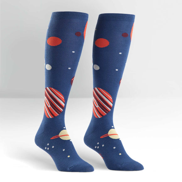 Sock It To Me Women's Knee High Socks - Planets