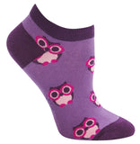 Sock It To Me Women's Ankle Socks - Pink Owl