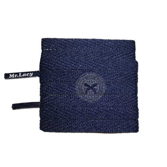 Mr Lacy Skinnies - Navy Shoelaces