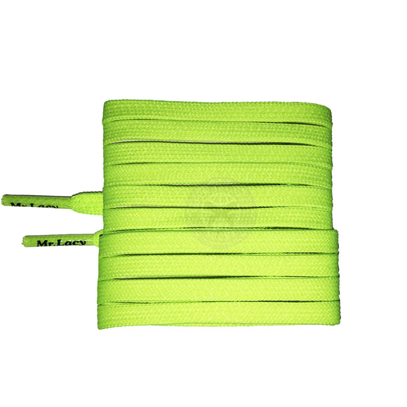 Mr Lacy Goalies - Neon Lime Yellow Football Shoelaces