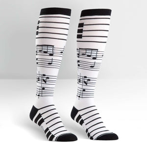 Sock It To Me Women's Funky Knee High Socks - Footnotes