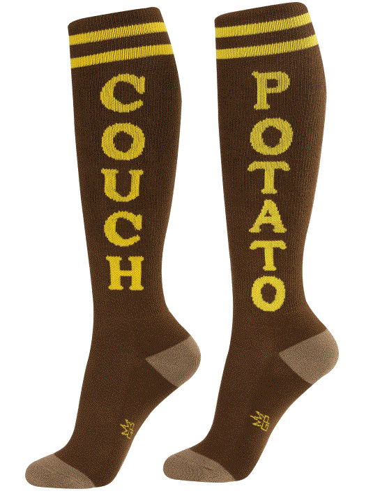 Gumball Poodle Unisex Knee High Socks - Couch Potato